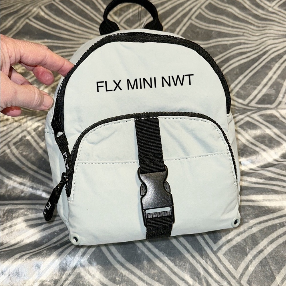 FLX Top Zip Sauna Green Mini Backpack NWT